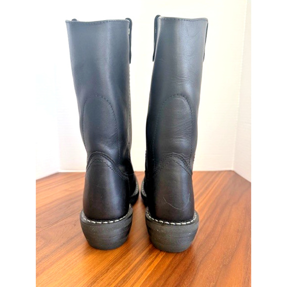 New Mason Western Leather 981 Black Mens Boots Cowboy 9 D Riding USA main image 6